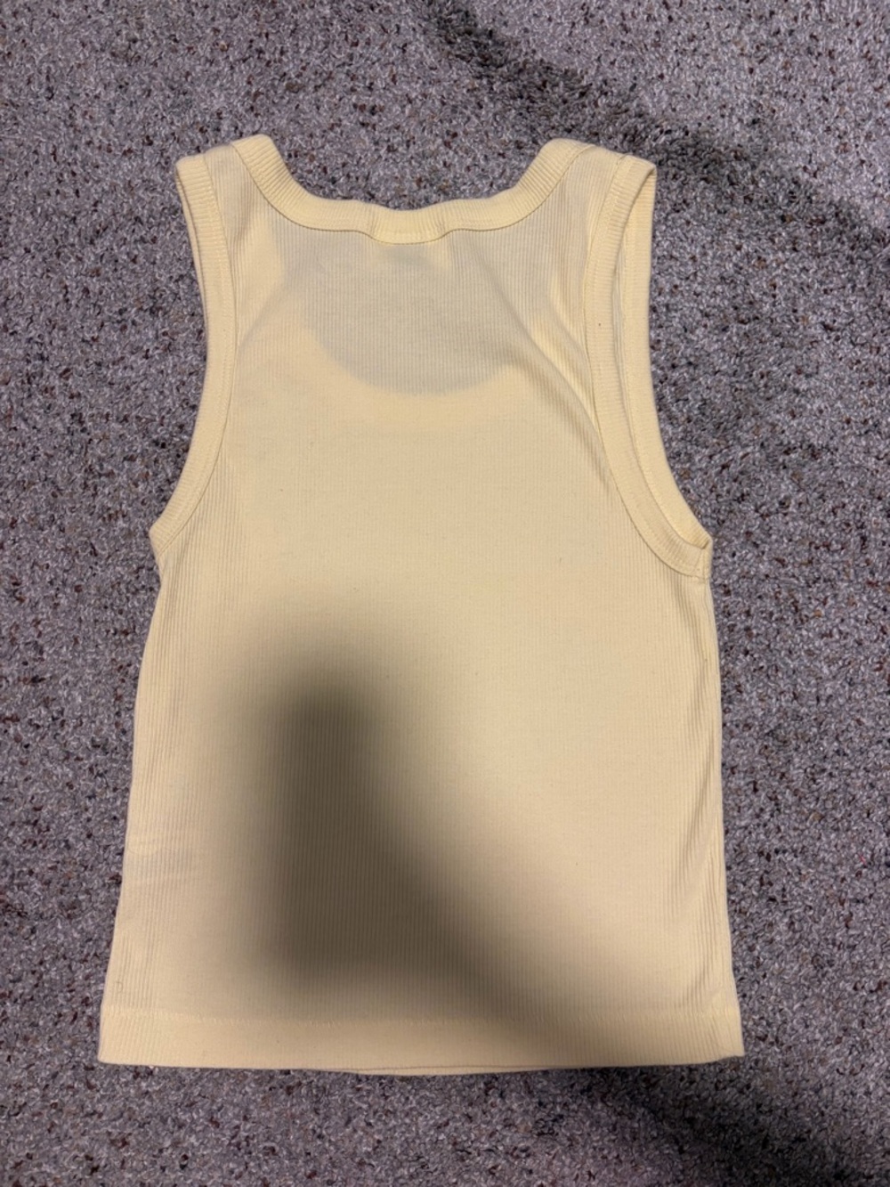 Universal Thread Pale Yellow Ribbed Tank Top - Picture 3 of 3
